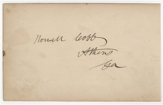 Outstanding Howell Cobb Autograph Cut (PSA/DNA)